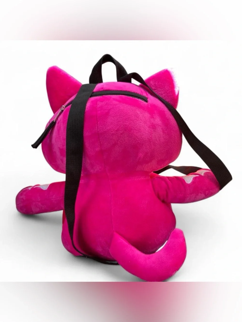 Skelanimals Pink Kit the Cat Plush Backpack